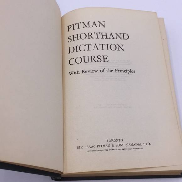 Vintage Pitman Shorthand Dictation Course Textbook Hardcover - Picture 6 of 11